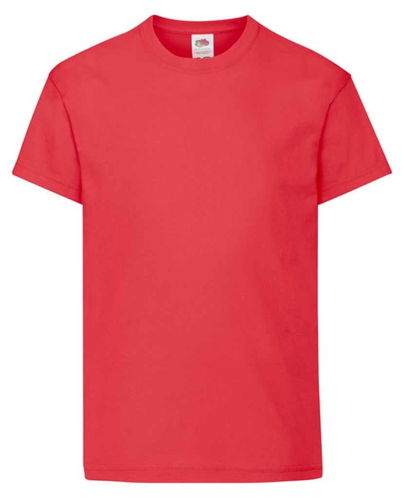 Fruit of the Loom - "Original" T-Shirt für Kinder LT2039 (116) (Rot)