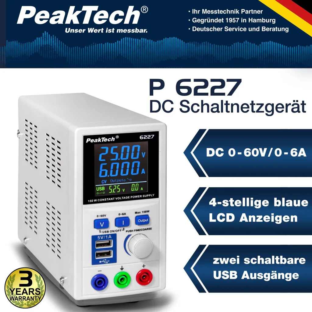 Alimentation stabilisée programmable 60V 6A 360W avec port USB PC - 11