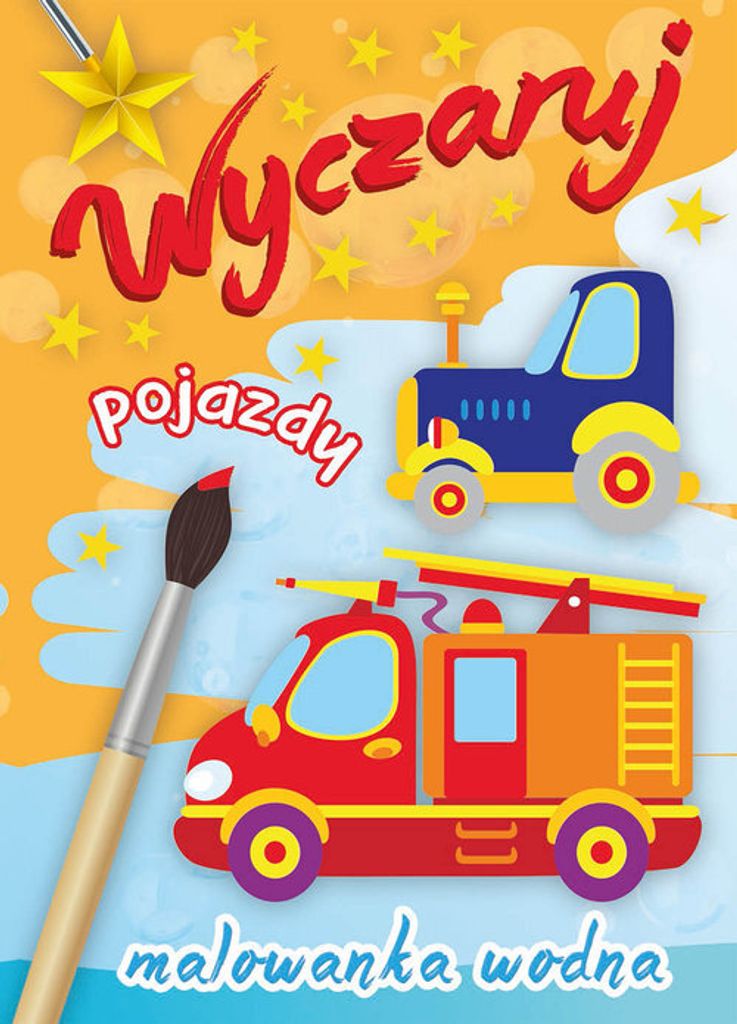Malowanka Wodna. Wyczaruj Pojazdy
