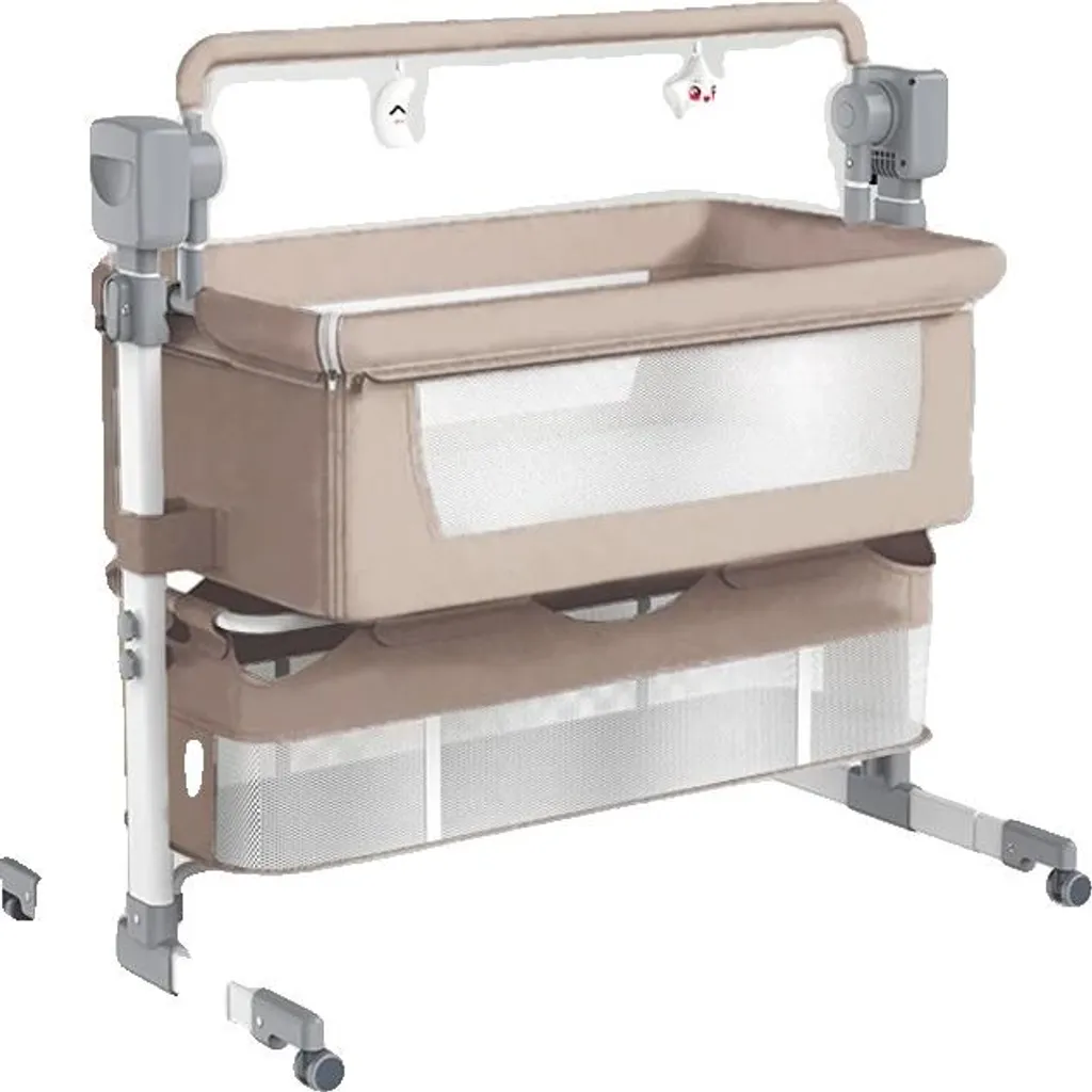 Lit de voyage bébé beige BJJ-601-BEIGE avec mode berceuse automatique