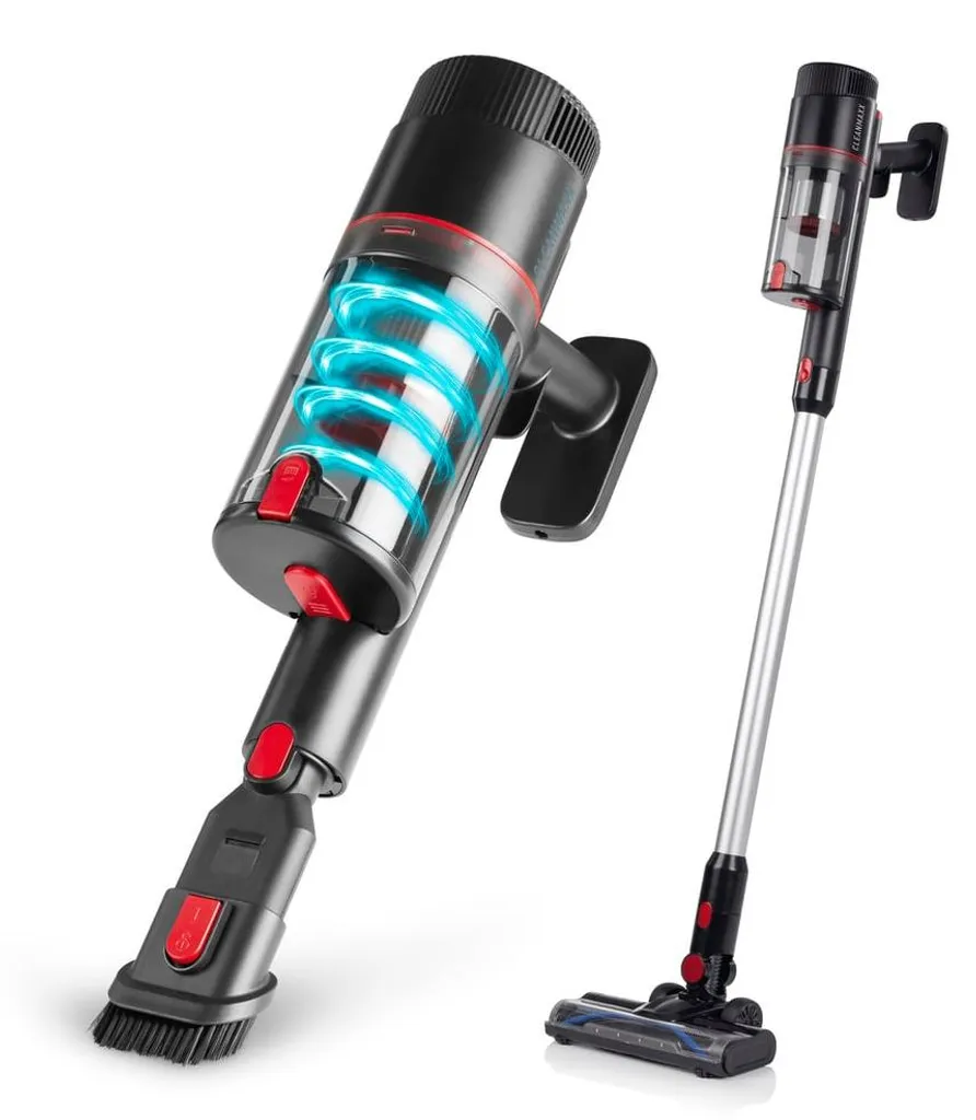 Aspirateur de sol et à main sans fil cyclonique pour maison et voiture