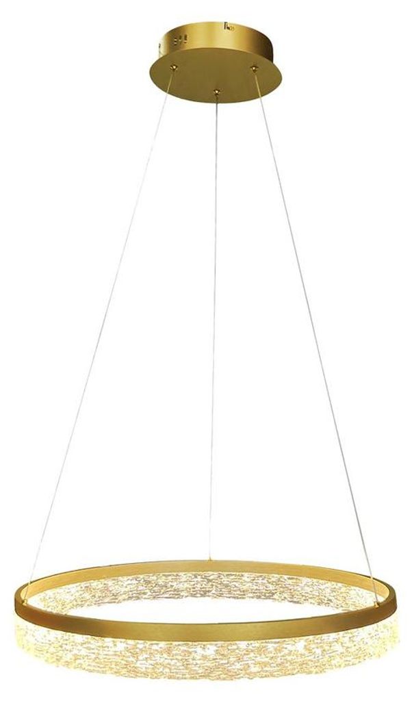 Lampa wisząca złoty okręg z akcentem glamour GALA GOLD 25W Zdjęcie produktu 