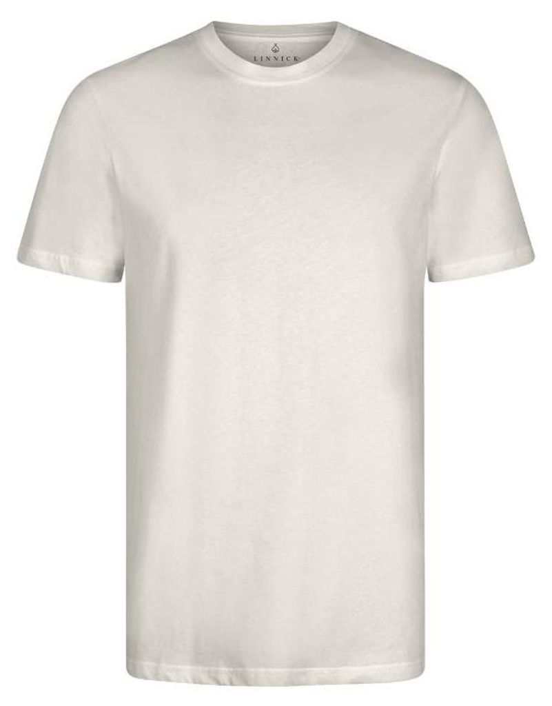 LINNICK Long-Fit-T-Shirt – Beige – Größe XXL – 100% Baumwolle – moderner langer Schnitt