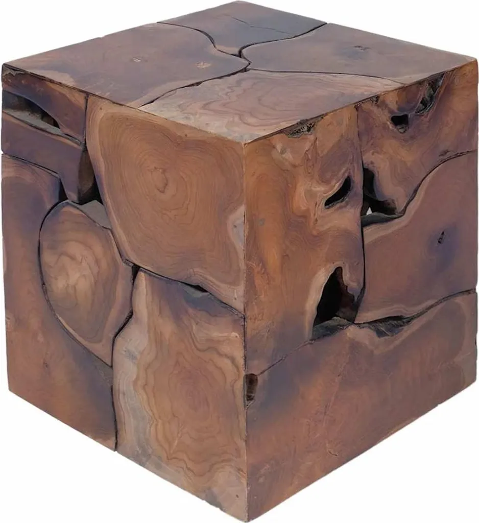 Sgabello in Legno Teak per Esterni | Massiccio e Resistente Intemperie - 7
