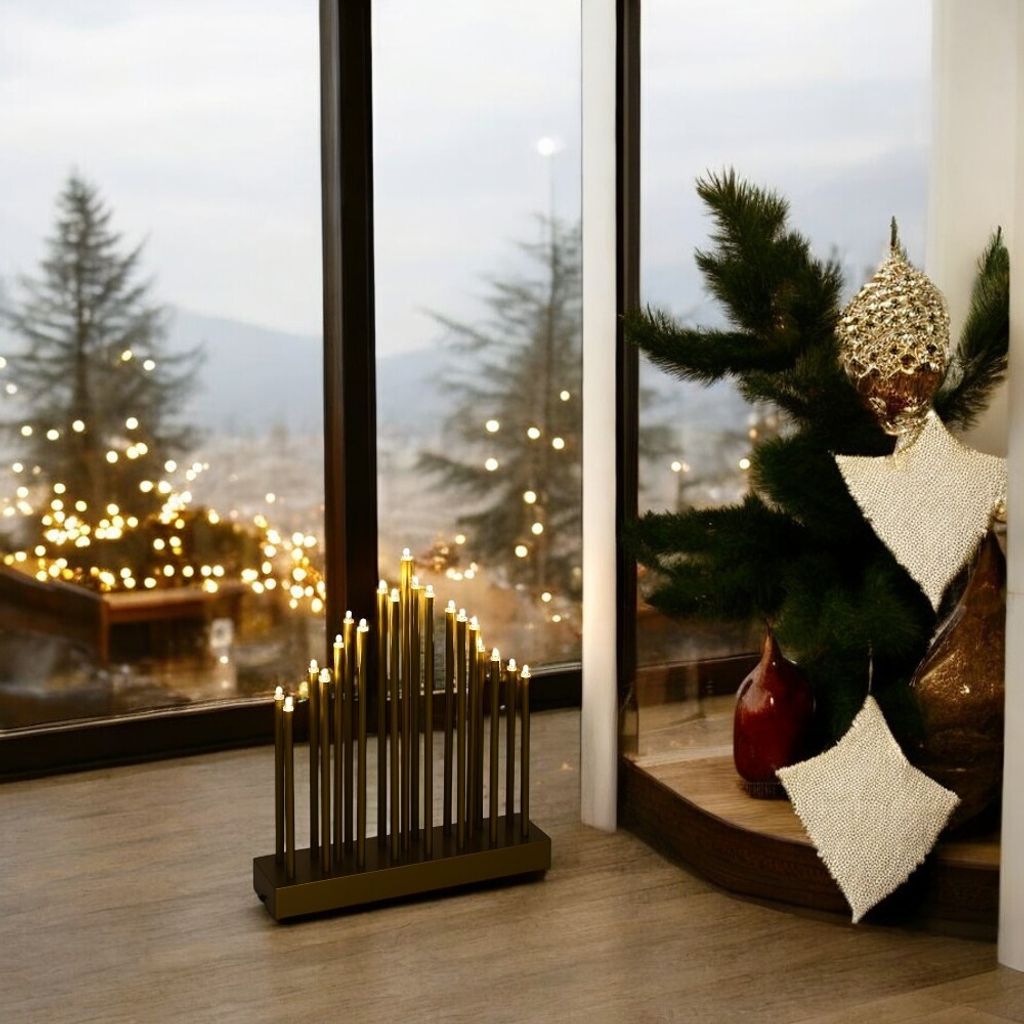 LED Stimmungsleuchte 19 flammig batteriebetrieben Produktbild 