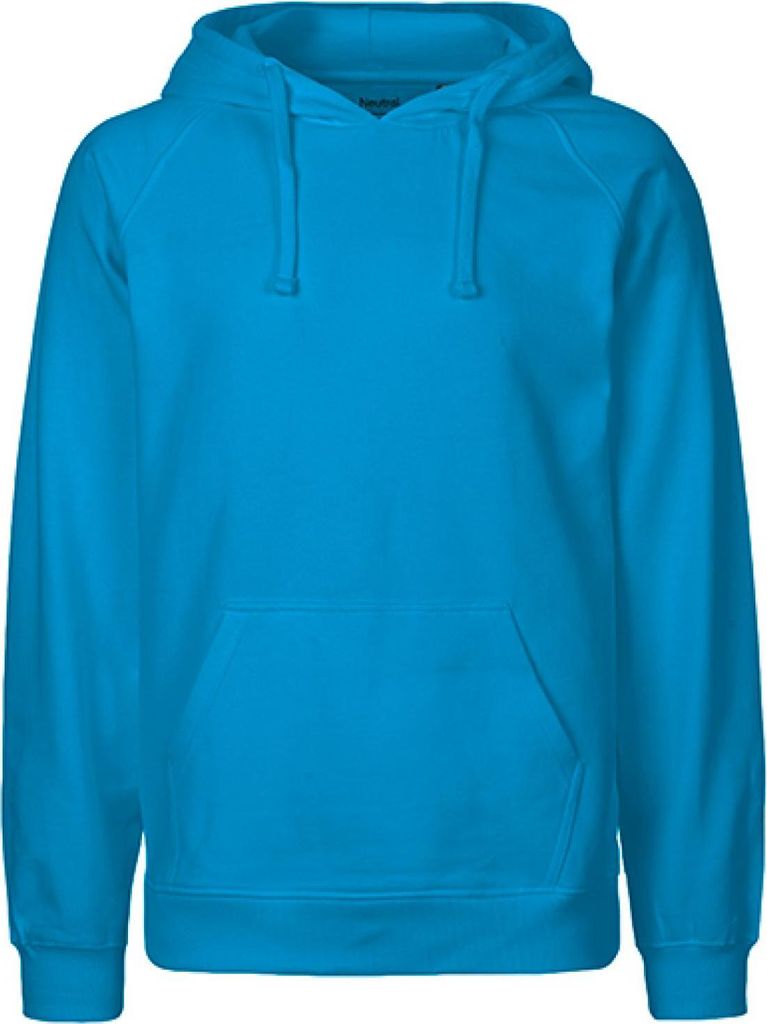 Neutral O63101 | Herren Hoodie / Kaputzenpulli / 100% Fairtrade-Baumwolle - Farbe: Sapphire - Größe: S