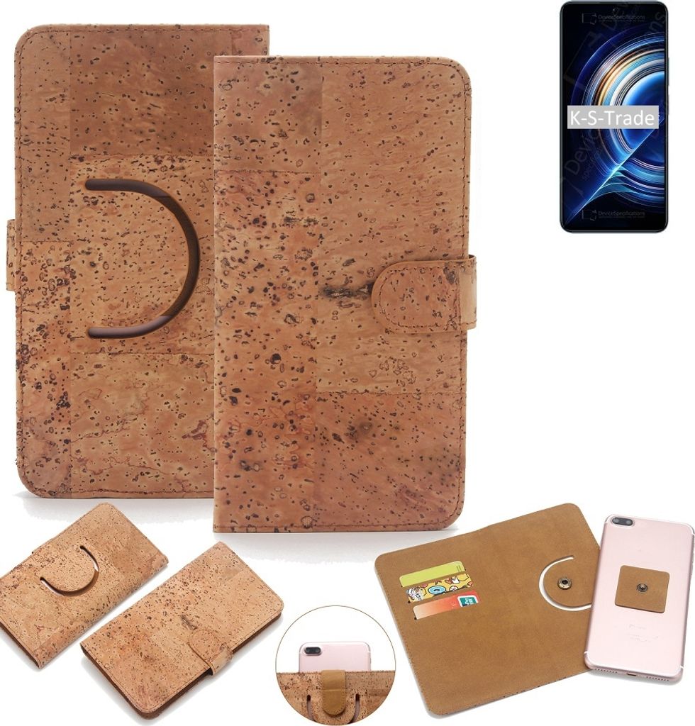 K-S-Trade Handy-Hülle Schutz-Hülle kompatibel mit Xiaomi Redmi K50 Handyhülle Schutzhülle Korkhülle Kork-Hülle 1x