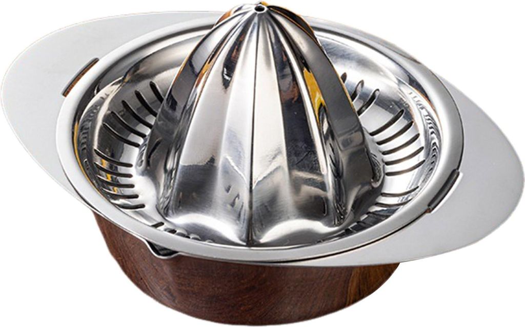 Manuelle Saftpresse, Zitronen-/Orangenpresse, tragbare Handpresse, Zitruspresse aus Edelstahl für die Küche zu Hause