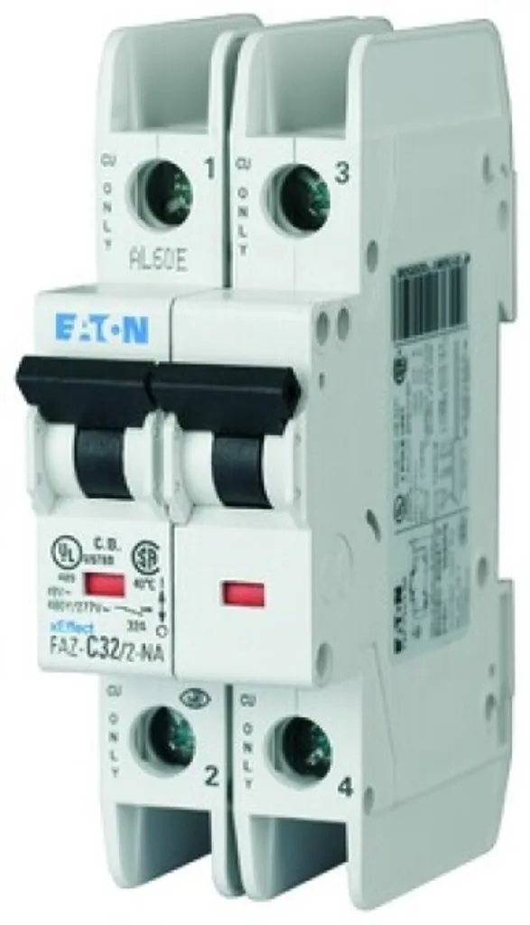 Évitez les Surcharges avec le Disjoncteur Eaton 6A-C FAZ-C6/2-NA 2POL