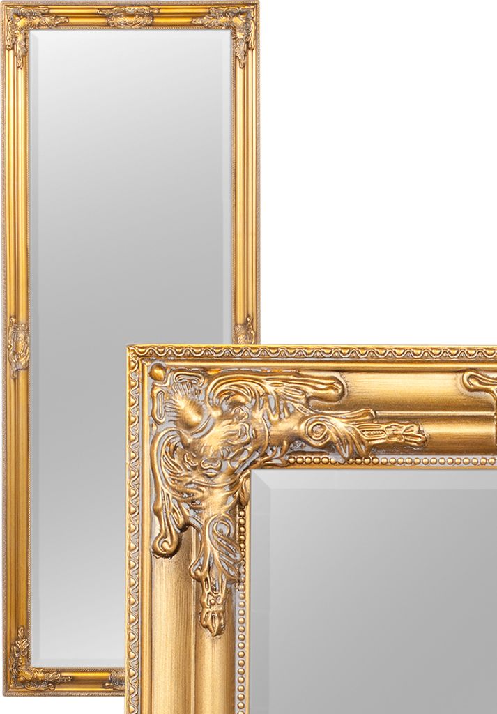 Eleganter Barock Spiegel BESSA 180x60cm gold-antik Produktbild 1