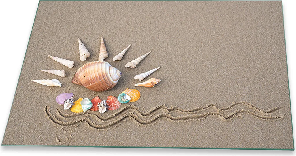 Piastra di copertura del piano di cottura in ceramica vetro decorazione universale 80x52 beach beige