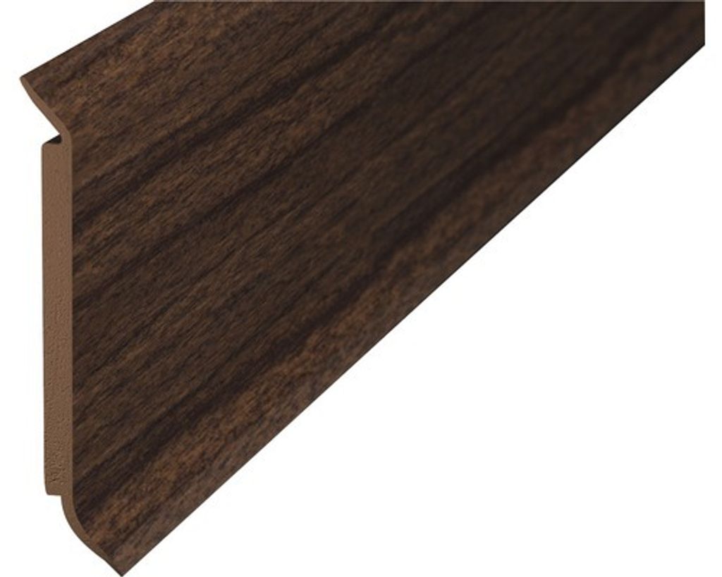 Prinz Kernsockelleiste Hartschaum Nussbaum 60x2500 mm Produktbild 