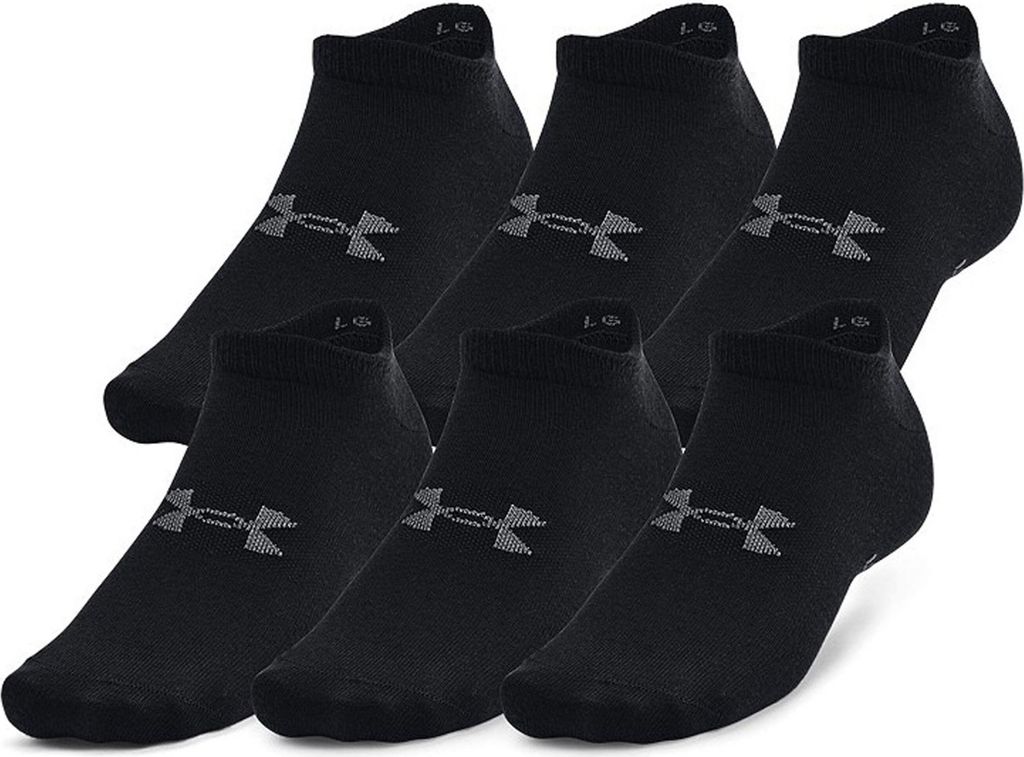 Under Armour UA Essential No Show 6pk-BLK - M Obrázok produktu 
