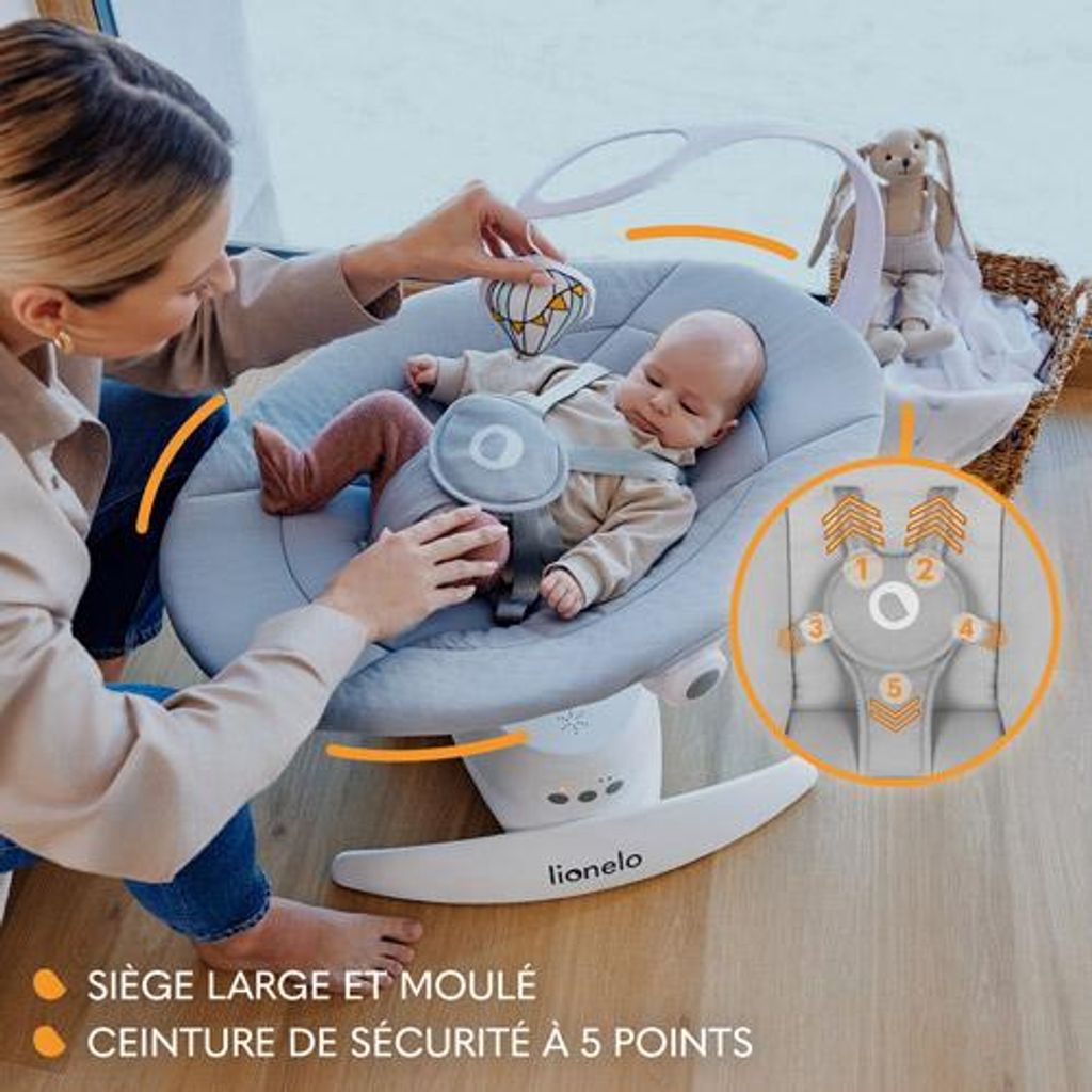 Lionelo Transat Iris, 360 degrés, dès la naissance, 12 Image du produit 