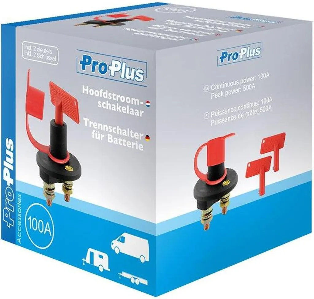 Interruttore principale per batteria 100A a 2 poli - 3