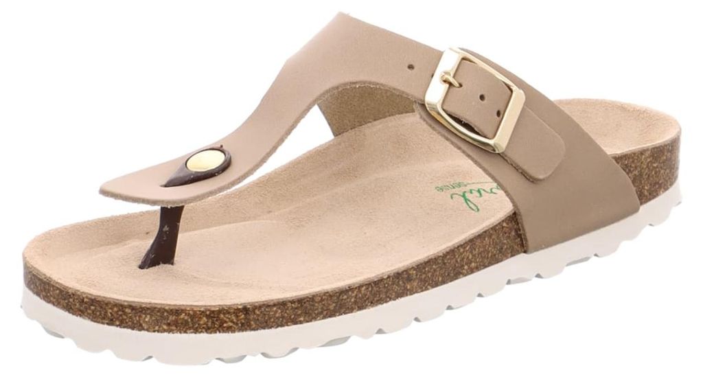 natural sense Zehentrenner Damen 32323036323831 Beige 41 EU