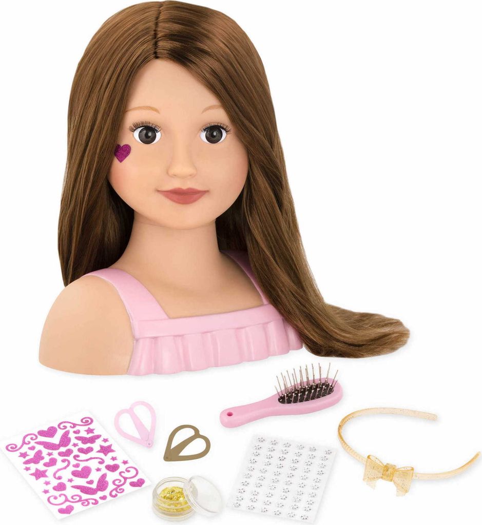 Ein Puppenkopf zum Kämmen – TALIA DOLL FACE Our Generation Produktbild 