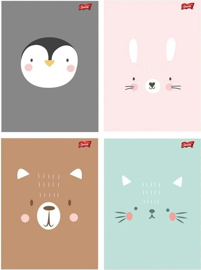 Taccuino A5 CUTE FACE a scacchi: Quaderno 32 Pagine per Appunti e Regalo