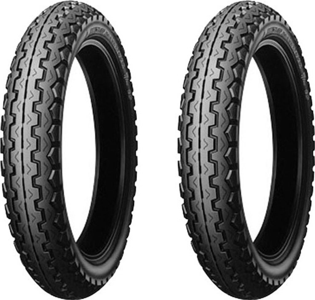 Paar Motorradreifen Dunlop 4.25 -18 64H Tt100 + 3.60/ -19 52H K81 Tt100