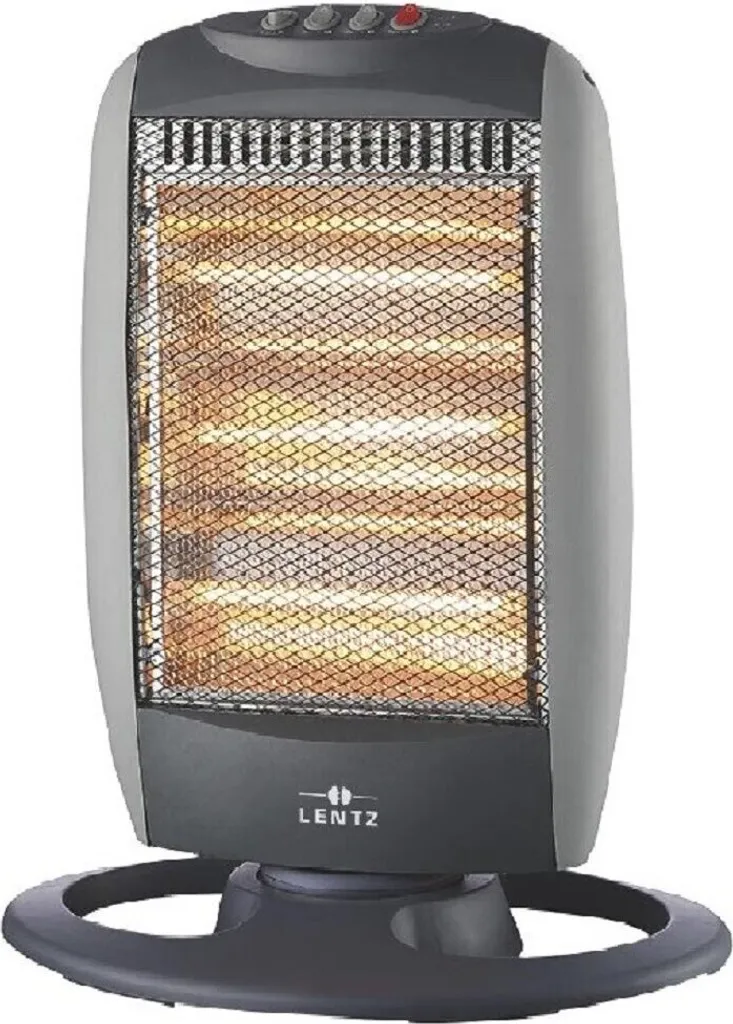 Termoventilatore LENTZ al Quarzo Nero: Calore Avvolgente e Basso Consumo