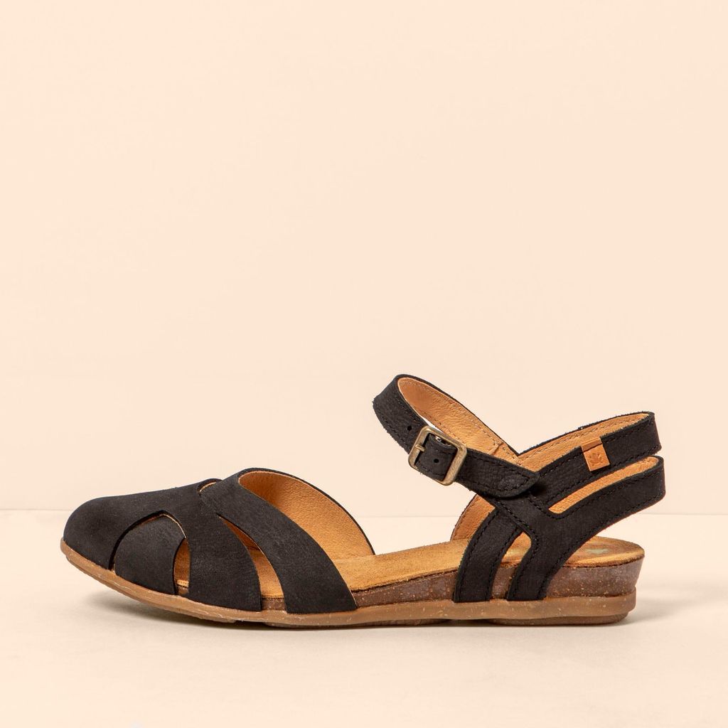 El Naturalista Sandalen Damen N5207 PLEASANT BLACK/ STELLA Farbe Schwarz