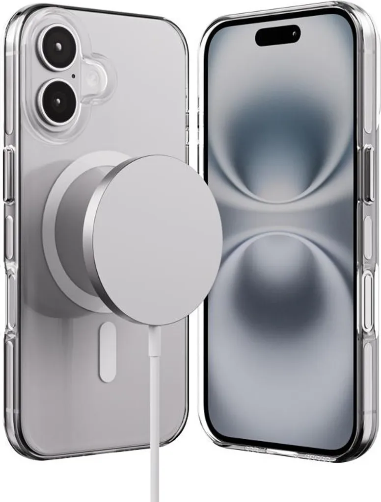 Cover MagSafe iPhone 16 Crong Clear MAG Pro - Protezione 2mm N52