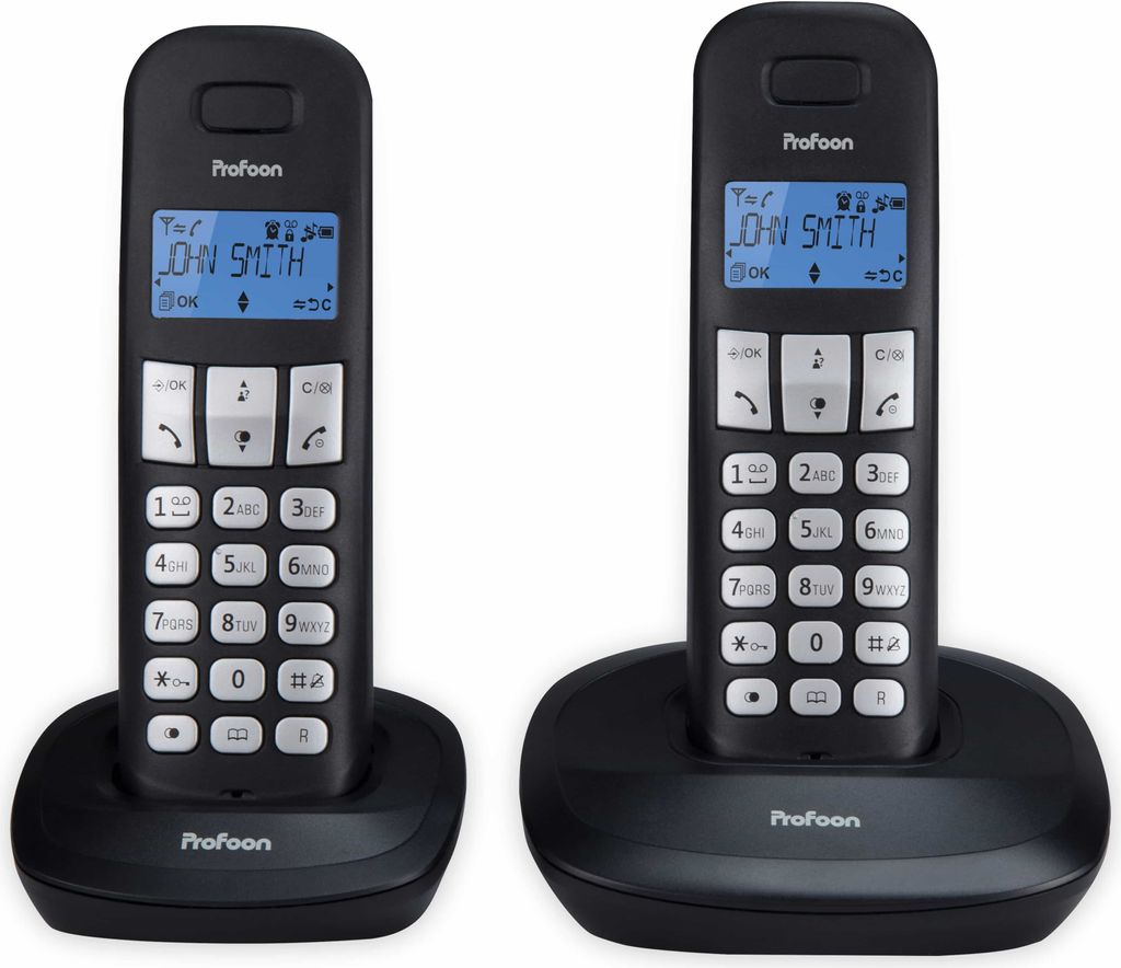 Profoon PDX-1120, DECT-Telefon, 10 Eintragungen, Schwarz Produktbild 