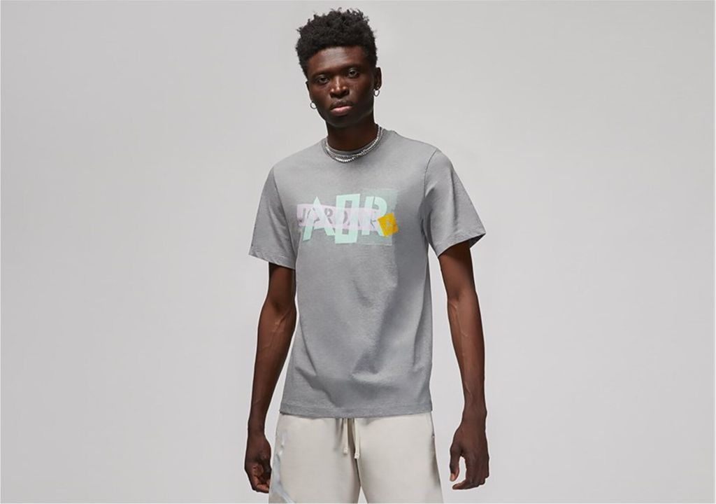 Hemd Nike Air Jordan Brand Graphic Crew 3 T-Shirt, Carbon Heather DM1426091