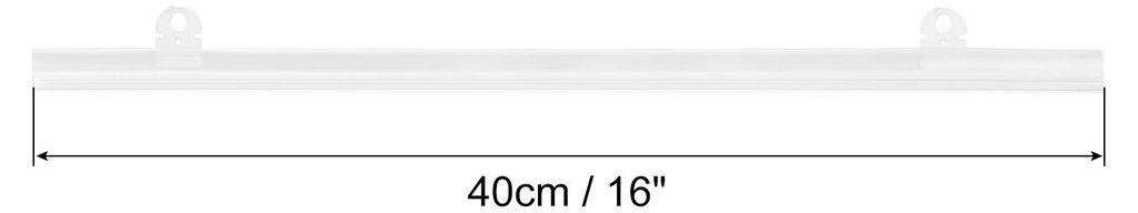4 Stš¹ck PVC Posterschiene Posterleiste 40cm/16 Zoll Transparent mit Clips fš¹r Poster Karte