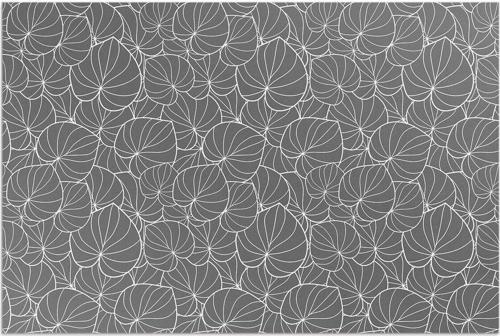 Linierte Blätter im Boho-Stil – Vinylteppich – 140x210 cm – Outdoor Teppich – Terrasse – Wetterfest – Modern