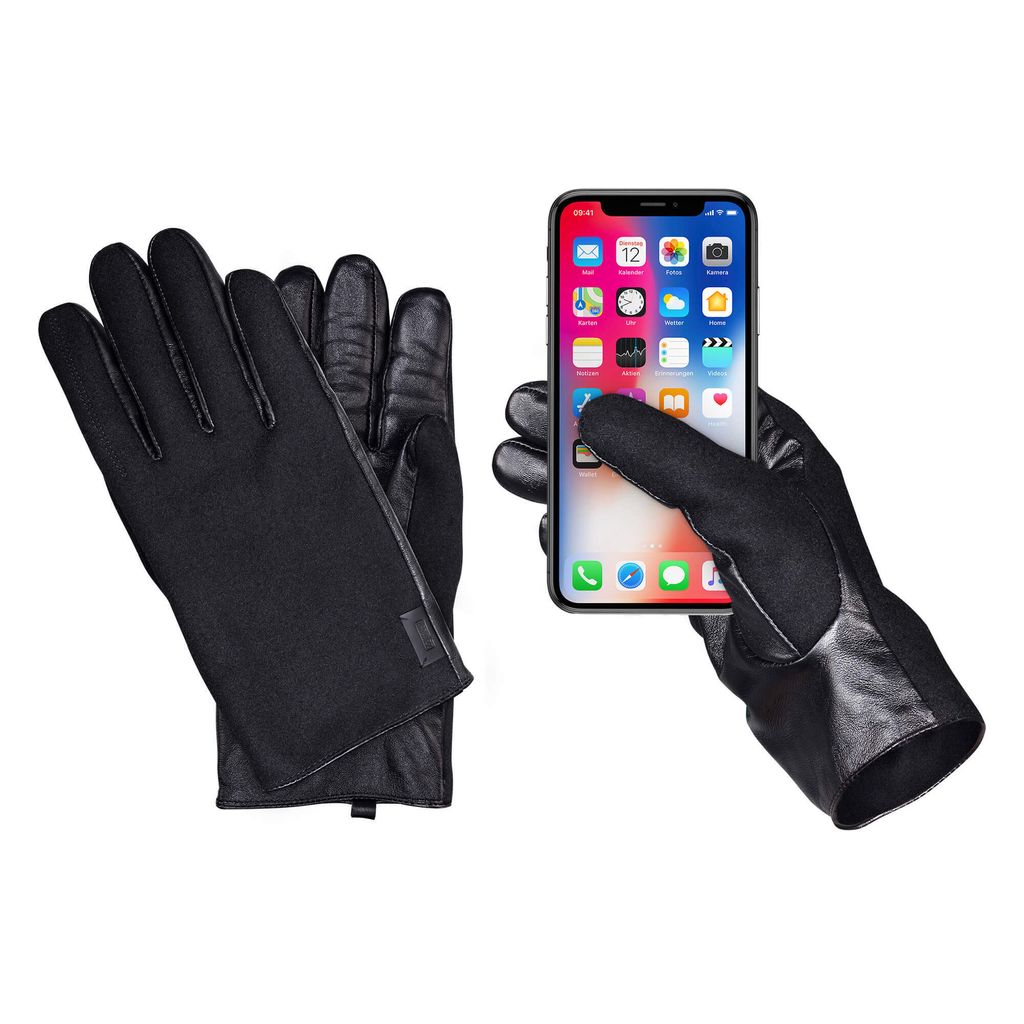 ARTWIZZ SmartGlove - Uni Leder Handschuhe mit Smartphone Touchscreen Funktion, Größe L