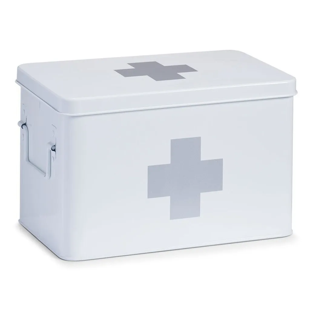 Armoire à pharmacie portable et boîte de rangement médicale blanche