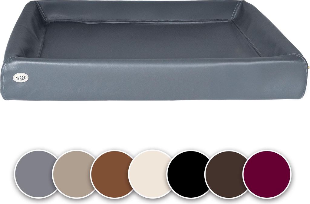 SABRO KUDDE Orthopädisches Hundebett – Hochwertiges Kunstleder – Waschbar & Wasserabweisend – Ergonomisch – Premium Haustierzubehör