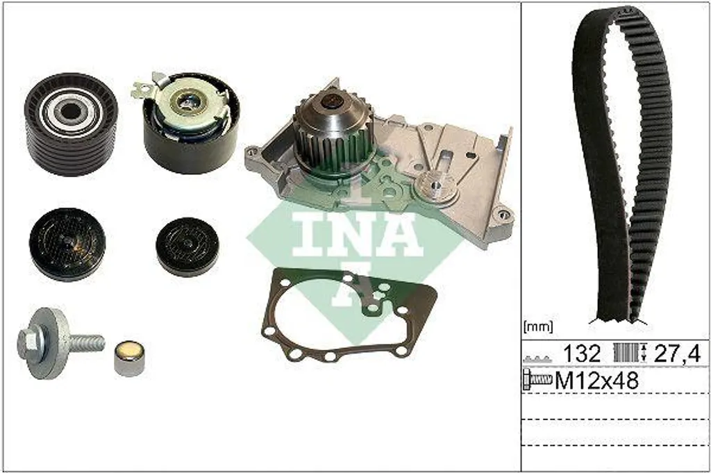 Kit Distribution INA 530 0640 30 Haute Résistance avec Pompe à Eau 123D