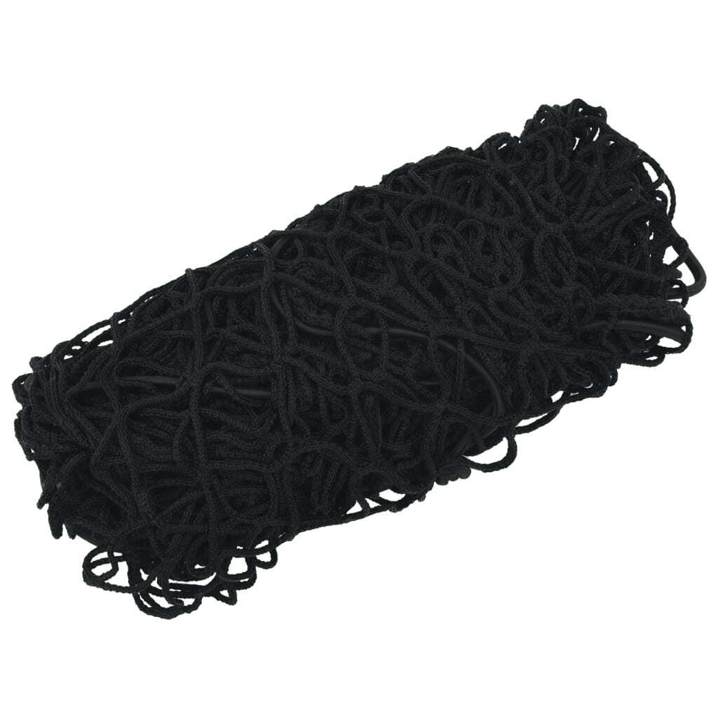 vidaXL Rete per rimorchi con corda elastica nera 3,5x2 m PP Immagine del prodotto 
