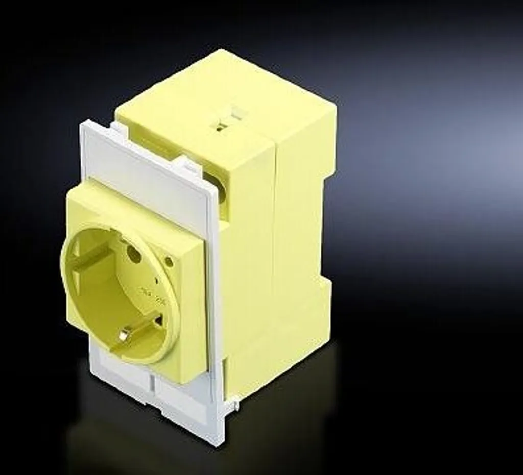 Prise de courant Schuko Rittal 2482.410 avec interface antenne et téléphone