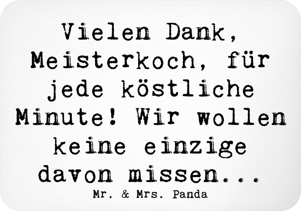 Mr. & Mrs. Panda magnet Spruch Danke Koch - Weiß - Geschenk, Familie, Liebe, Kühlschrankmagnet, Anerkennung, wandmagnet, Herz, Bedanken, Glück, ...