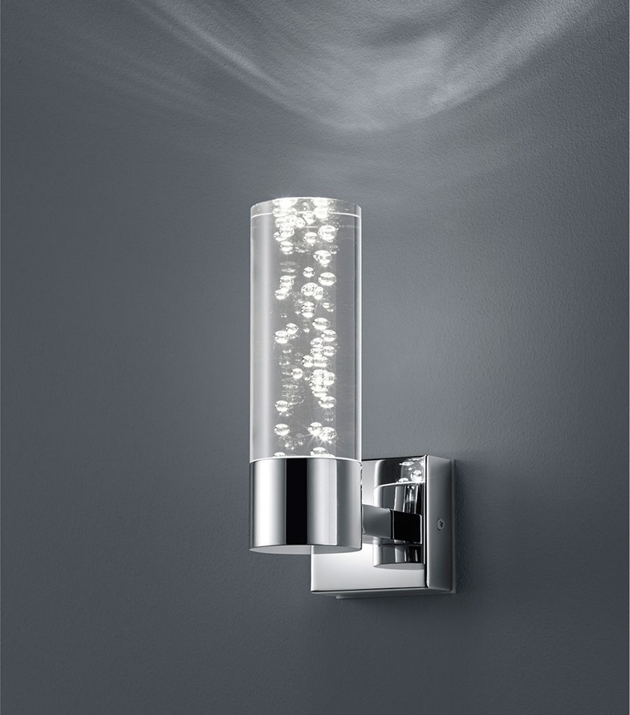 Badezimmerlampe Wandleuchte Chrom Acryl Up light 3,2W LED Produktbild 
