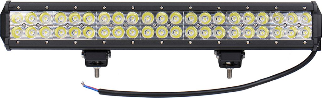 Greenmigo 126W Spot LED-Arbeitsleuchte Bar,42X 3 W LEDs,DC 12-24 V,Nebel Tag fahren Lampe für Offroad Ute SUV ATV 4 WD Boot