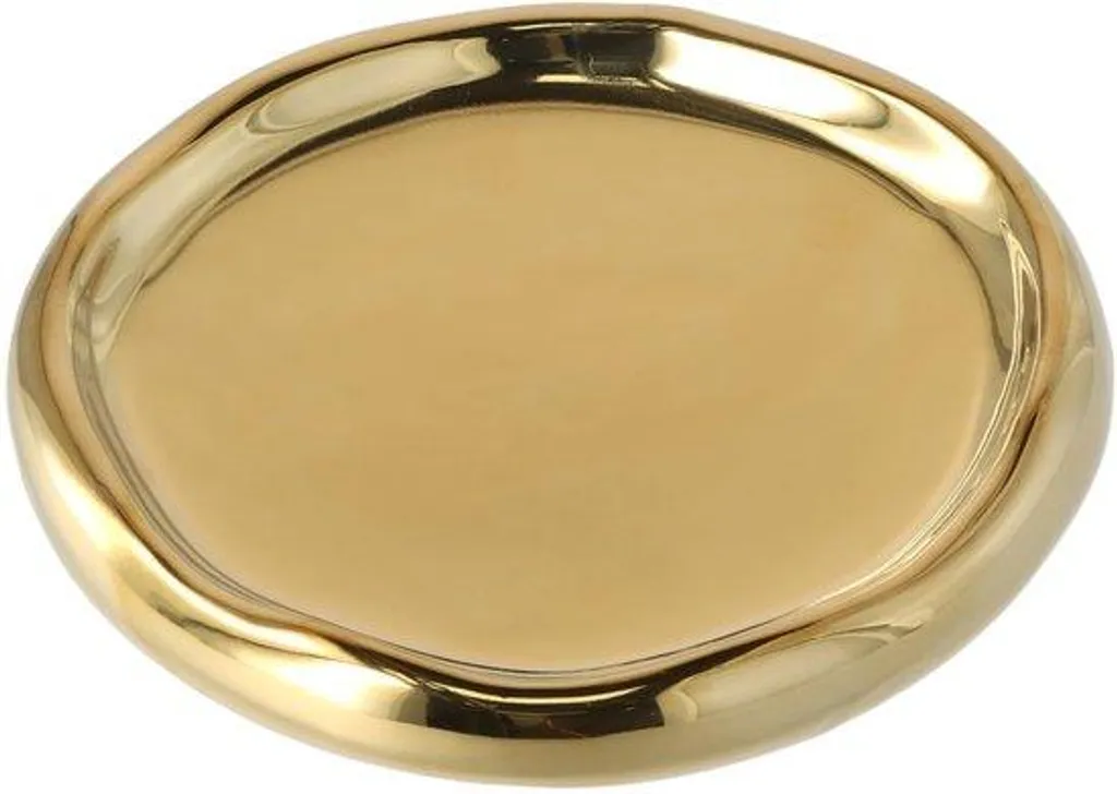 Support de montre pour table de nuit en céramique dorée - Rangement Bijoux
