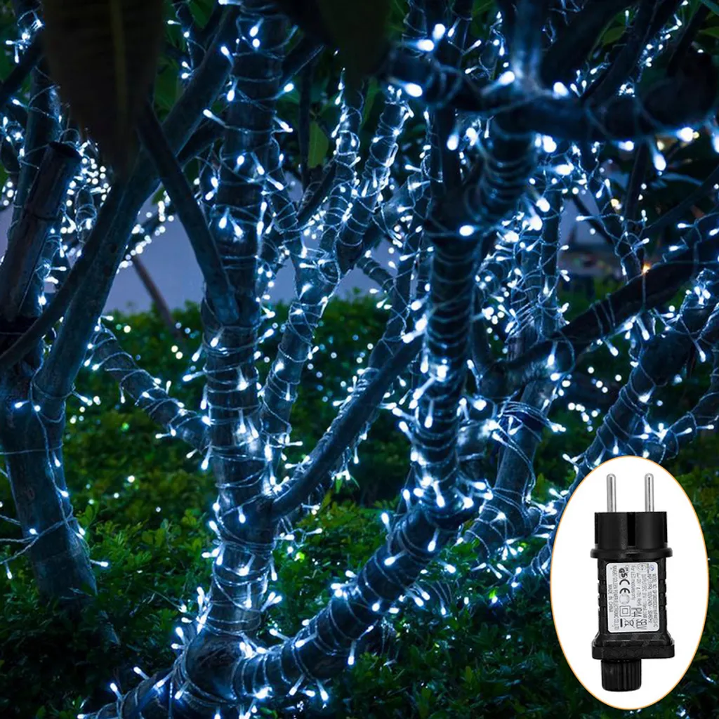 Yakimz 10m LED luci da fata luci di Natale illuminazione luce impermeabile, ColdWhite
