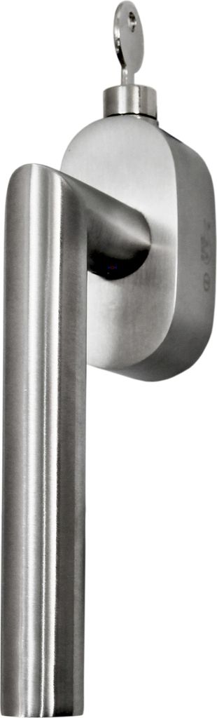 Fenstergriff FG 14 Edelstahl Stiftlänge 35 mm Abschliessbar SKG2 Rasterolive