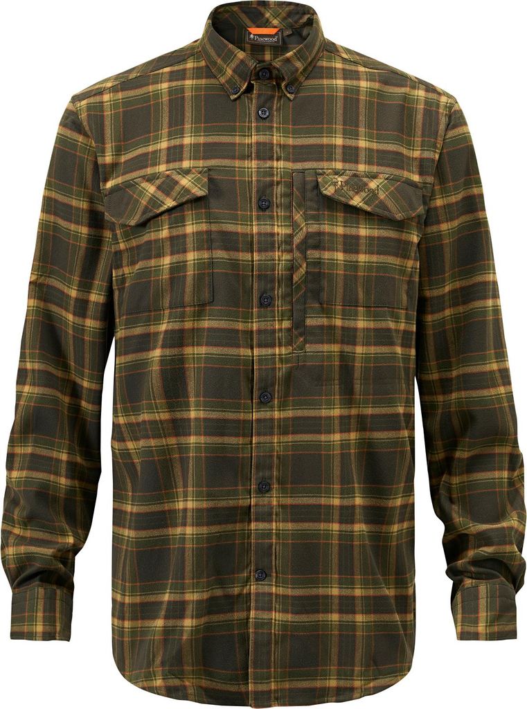 Pinewood Abisko Hiking Flannel Shirt Herren (Mossgreen) Größe 2XL