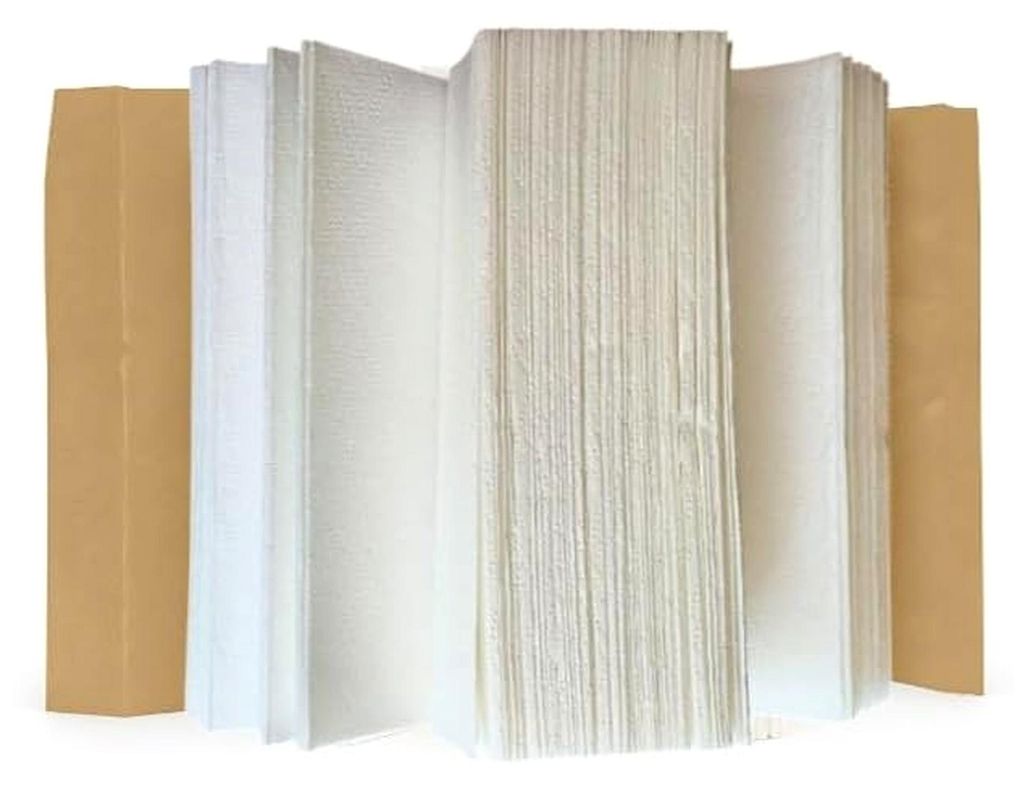 Papierhandtücher, 3-lagig, Z – Packung mit 3750 Blatt (15 x 250 Stück) – Z-Falz für Spender – Ultra saugfähig, weich & strapazierfähig ...