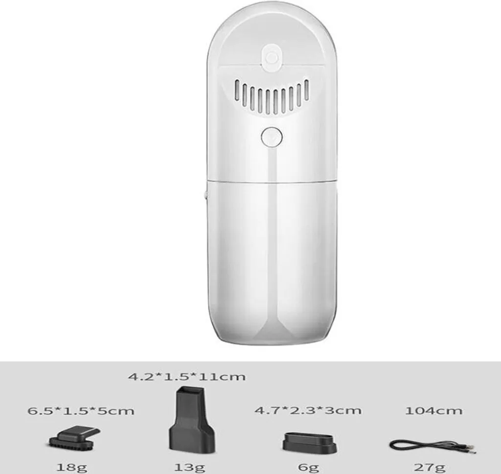 SUPER OFFERTA: Aspirapolvere Auto Potente 120W | Cordless Wet/Dry Bianco