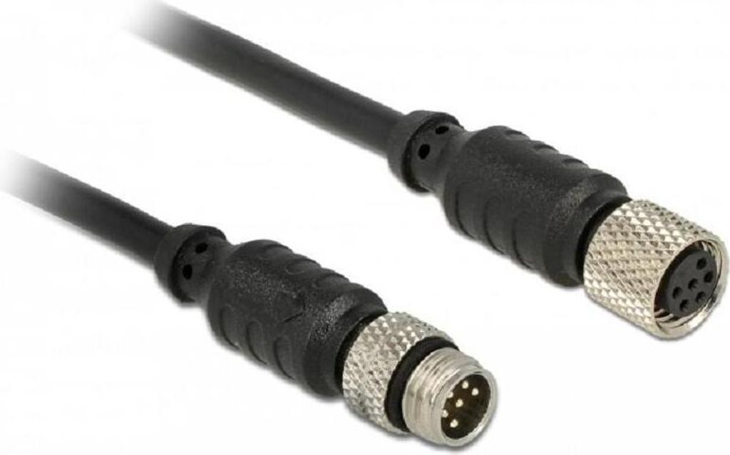 DELOCK M8 Sensor-Aktorverlängerungskabel 6 Pin Stecker