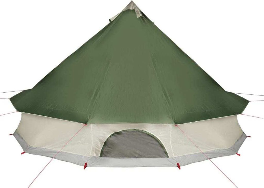 vidaXL Tipi-Familienzelt 12 Personen Grün Wasserdicht Produktbild 7