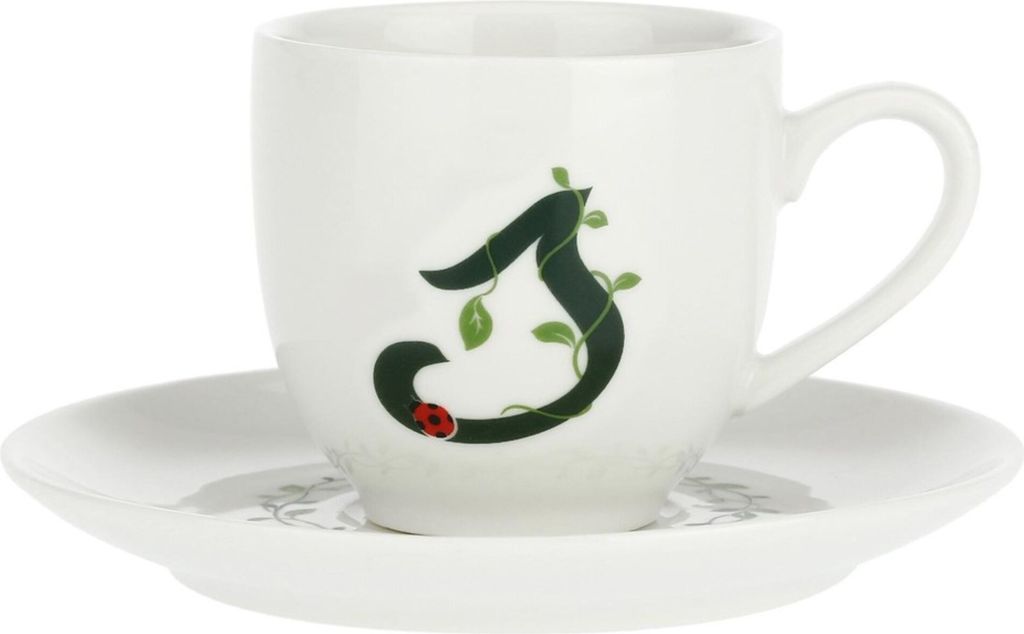 La Porcellana Bianca Tasse und Untertasse 90 ml Muster s P00370015S