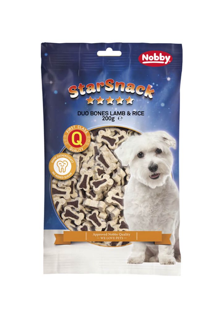 Nobby StarSnack Duo Bones "Lamb & Rice" : 200g Inhalt: 200g