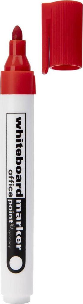 1x Whiteboard Marker 1-5mm Rundspitze rot 10 Stk.